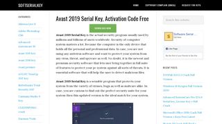 
                            3. Avast 2019 Serial Key, License key, Activation …