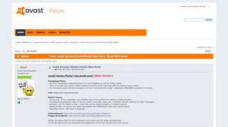 
                            6. Avast Account (Konto/Portal) Beta News