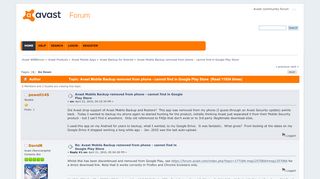 
                            9. Avast Mobile Backup removed from phone - cannot find in ...