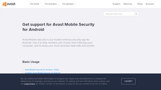 
                            5. Avast Mobile Security for Android | Official Avast Support