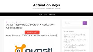 
                            5. Avast Password 2019 Crack + Activation Code …