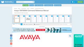 
                            3. AVAYA 106760804 COMMAND REFERENCE MANUAL Pdf Download.