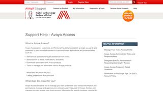 
                            2. Avaya Access Registration - Avaya Support