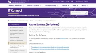 
                            4. Avaya Equinox (Softphone) | IT Connect