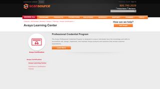 
                            3. Avaya Learning Center | ScanSource Catalyst