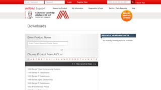 
                            5. Avaya Support - Downloads