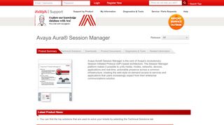 
                            8. Avaya Support - Products - Avaya Aura® Session …