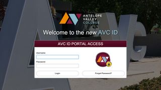 
                            1. AVC Secure Login - Antelope Valley College