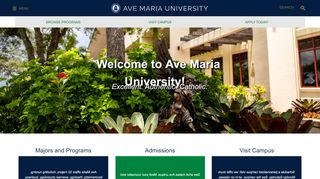 
                            1. Ave Maria University: Home