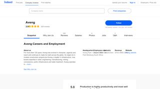 
                            2. Aveng Careers and Employment | Indeed.com