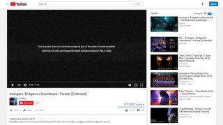 
                            2. Avengers: Endgame | Soundtrack - Portals (Extended) - YouTube