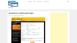 
                            3. Aventium credit card login - Credit card - audreysedibles.com