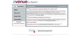 
                            7. Avenue to Learn - McMaster University