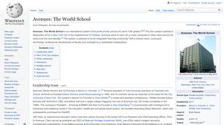 
                            10. Avenues: The World School - Wikipedia