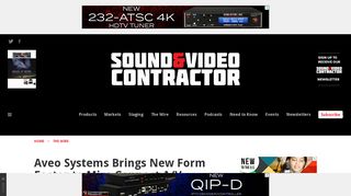 
                            5. Aveo Systems Brings New Form Factor to Mira Connect A/V Control ...