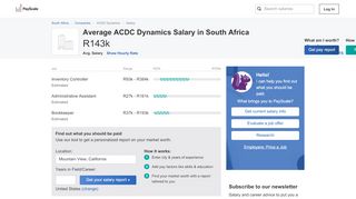 
                            8. Average ACDC Dynamics Salary in South Africa | PayScale