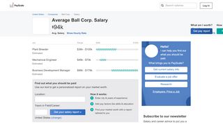 
                            9. Average Ball Corp. Salary - PayScale