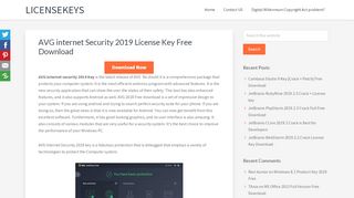 
                            9. AVG Internet Security 2019 License Key Full Version With ...