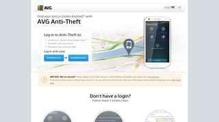 
                            9. AVG Mobilation - Anti theft login | AVG Mobile Security