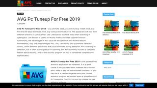 
                            9. AVG Pc Tuneup For Free 2019 | AVG 2019