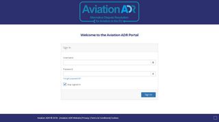 
                            1. Aviation ADR - Dashboard Login