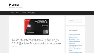 
                            5. Aviator MasterCard Activate and Login 2019 ...