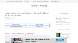 
                            4. AviatorMastercard.com/Activate - BarclayCard …