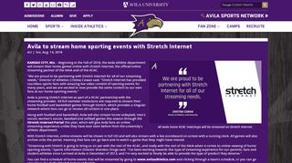 
                            2. Avila to stream home sporting events with Stretch Internet | Avila ...