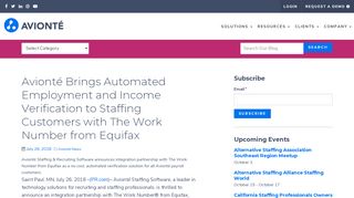 
                            3. Avionté Brings Automated Employment and Income Verification to ...