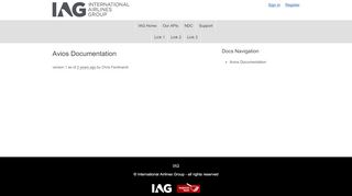 
                            5. Avios Documentation | IAG Developer Programs