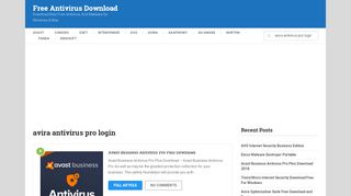 
                            8. avira antivirus pro login | Free Antivirus Download - Part 3