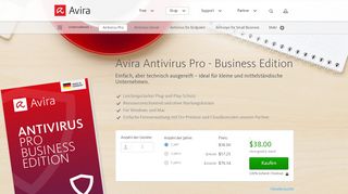 
                            3. Avira Business Edition - Antivirus Pro für kleine Unternehmen