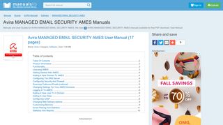 
                            7. Avira MANAGED EMAIL SECURITY AMES Manuals