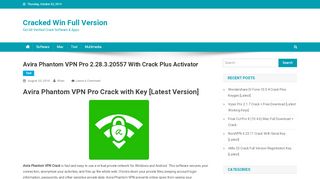 
                            6. Avira Phantom VPN Pro 2.28.3.20557 With Crack + [Latest ...