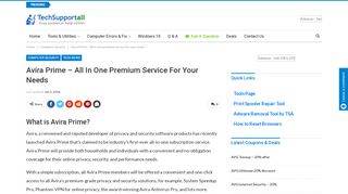 
                            6. Avira Prime - All in one premium service for your needs ...