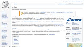 
                            9. Avista - Wikipedia