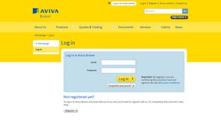 
                            10. Aviva Broker - Log in