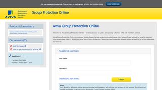 
                            5. Aviva Group Protection - login