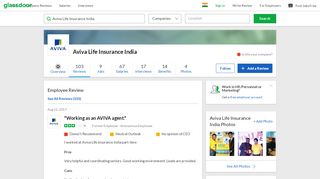 
                            9. Aviva Life Insurance India - Working as an AVIVA agent. | Glassdoor ...