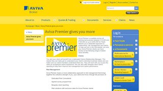 
                            1. Aviva Premier gives you more - Aviva Broker