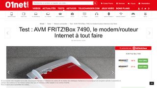 
                            5. AVM FRITZ!Box 7490 : le test complet - 01net.com