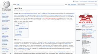 
                            9. Avolites - Wikipedia