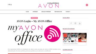 
                            10. AVON Login - My AVON Office - Comunitatea Avon