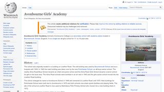 
                            2. Avonbourne Girls' Academy - Wikipedia