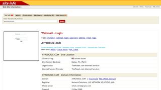 
                            8. Avrchoice.com: Webmail - Login - Web Counter