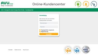 
                            2. AVU : Energie für den Ennepe-Ruhr-Kreis - Kundenportal