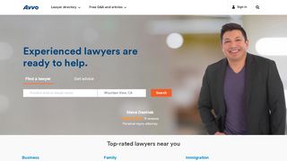 
                            1. Avvo.com - Legal. Easier.