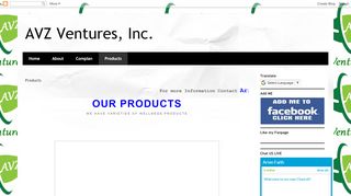 
                            8. AVZ Ventures, Inc.: Products