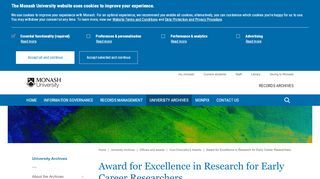 
                            4. Award for Excellence in Research for Early ... - Monash University