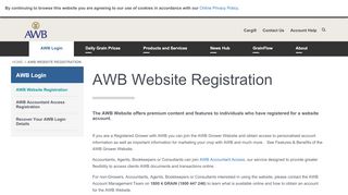 
                            6. AWB Website Registration - Register With AWB Online | AWB